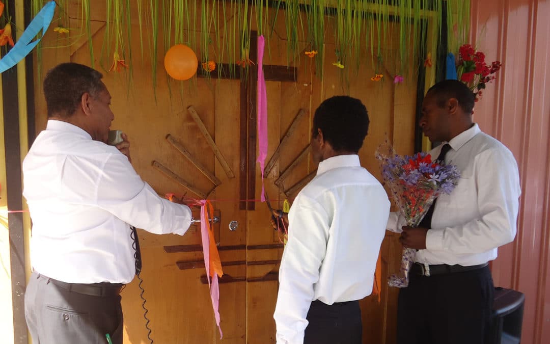 Church dedication in Papua New Guinea